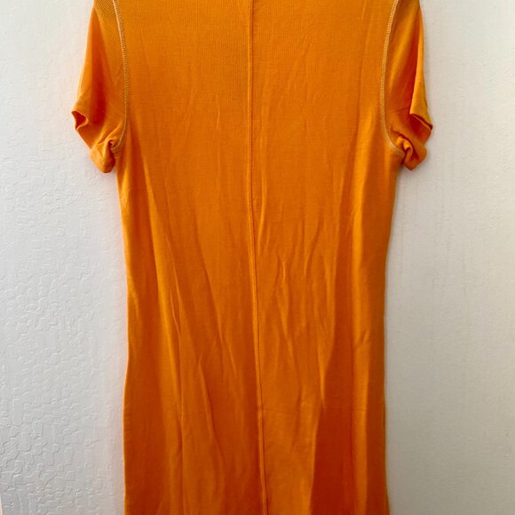 ATM Anthony Thomas Melillo Rib T Shirt Dress - Papaya - Picture 4 of 8